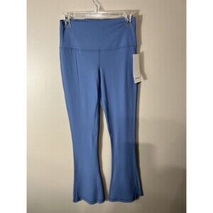 Lululemon Align High Rise Mini Flare Pant 32" Blue Stretch Performace Size 8